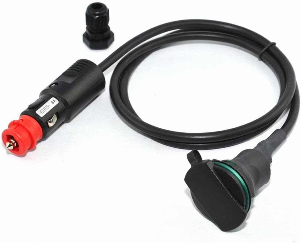 Conector universal DIN-ZIG tipo encendedor para mochila sobredepósito. Cable 1m.