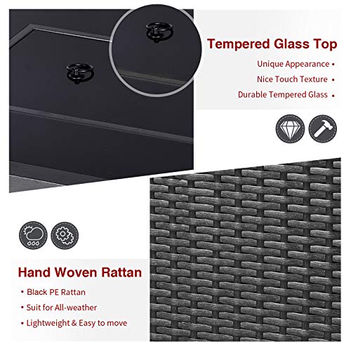 UMAX Outdoor Propane Gas Fire Pit Table, 44 Inch 50,000 BTU Gas Auto