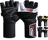 RDX Men's Leather Gym Weight Lifting Gloves 3.5