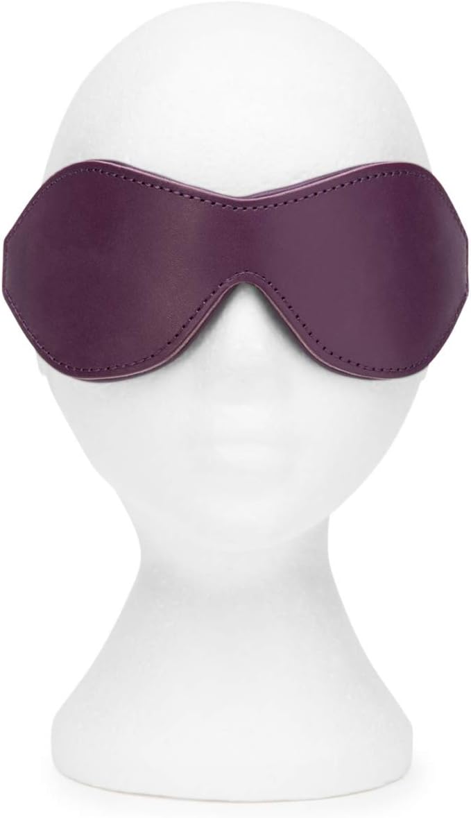 Fifty Shades Freed Cherished Collection Leather Blindfold, Purple - Image 5