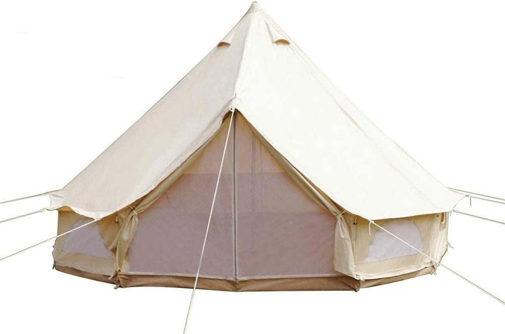 xupu Tents 900d Oxford Bell Tent For Outdoor All Seasons Lunxury For 8-12 Persons Traveling Hotle Glamping