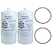 KleenWater KW217 Water Filter Compatible With Aqua-Pure AP217 / AP200 Filters, Set Includes Carbon Replacement Cartridges (Qty2) and Replacement O-rings (Qty2)