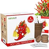 Hot Chili Peppers Seed Starter Kit - Grow 4 Spicy