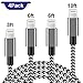 Lightning Cable, IVVO 4Pack 3FT 6FTx2 10FT Nylon Braided Charging Cable Cord Lightning to USB Cable iPhone Charger for iPhone X/8/8Plus/7/7 Plus/6s/6s Plus/6/6 Plus/5/5S/5C/SE/iPad, iPod and More