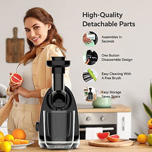 Jocuu Slow Masticating Juicer with 2Speed Modes Cold Press Juicer