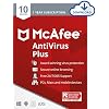McAfee AntiVirus Protection Plus 2022 | 10 Device | Internet Security Software, 1 Year – Download Code