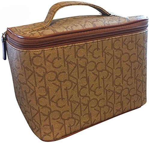 Calvin Klein Logo Monogram Signature Travel Cosmetic ...