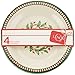 Lenox Holiday Melamine 4-Piece Striped Dinner Plate Set
