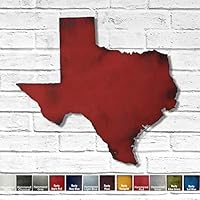 Texas metal wall art - Choose 10", 17" or 23" wide - Handmade - Choose your patina color and Any USA State