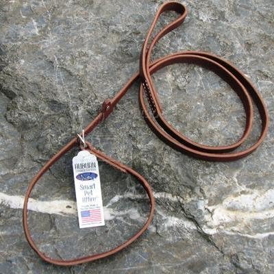 flat leather slip lead
