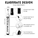 rabbitgoo Black Dry Erase Markers, 12-Count, Low Odor, Bullet Tip - Whiteboard Markers for Kids, Erasable Markers for Dry Erase Whiteboard Calendar, Comfortable Grip & Vivid Lines for Home Office