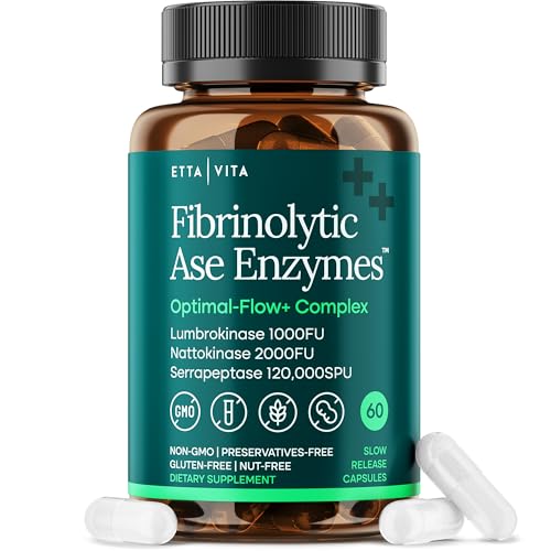 Potent Nattokinase 4000 FU Serrapeptase 240000 SPU Lumbrokinase 2000 FU Supplement - Proteolytic Enzymes Capsules for Energy Support, Digestion, Detox, Cognition & Gut Health for Men & Women