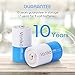 Voniko Ultra Alkaline D Batteries, Batteries D Size 8 Pack, 10-Year Shelf Life and 6-9 Times The Power as Carbon Batteries, Type D Battery 1.5 Volt