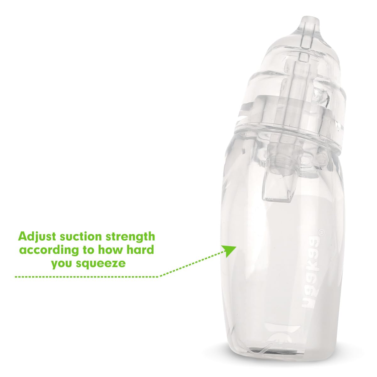 haakaa Silicone Baby Nasal Aspirator| Safe Baby Nose Cleaner| Easy-Squeeze Nose & Ear Bulb Syringe with Brush|0m+ Newborn Toddler -Transparent, Penguin