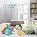 Bath Bombs Gift Set, 5.5 Oz Each Luxurious Bath Bomb Kit with Essential Oils, Lush Spa Floating Fizzies, Rich and Colorful Bubbles, Gift Ideas for Women & Kids, Pack of 4