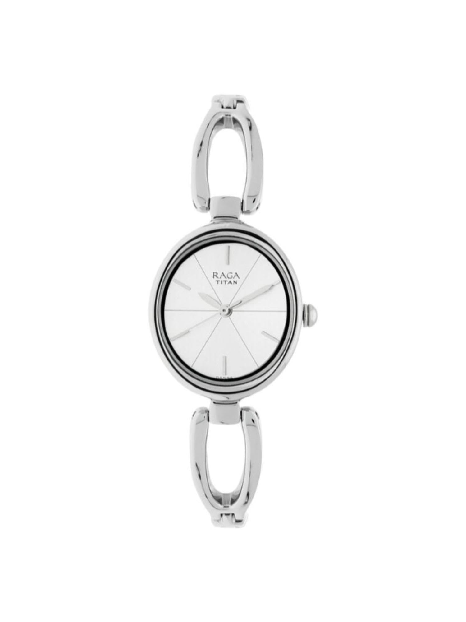 TITAN Raga Viva Analog Grey Dial Women's Water Resistant Wrist Watch Silver/Silver1