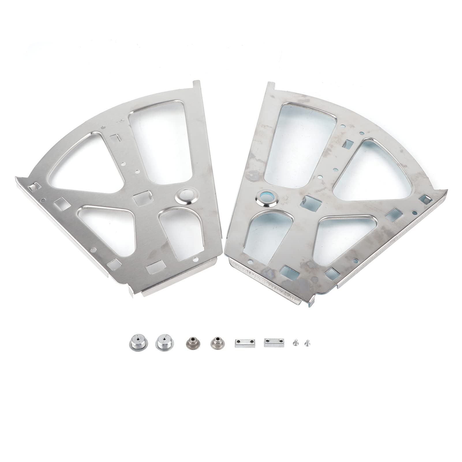 Stainless Steel Shoe Storage Cabinet Hinges, 2-Layer Adjustable Furniture Hardware, Space-Saving Closet Organizer, Silver