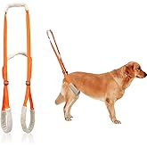 Sling for Dogs Back Legs Rear Support Harness for Paralyzed or Handicapped Pets Assistance Lift Slings for Hind Leg Mobility Small Dog Handicap Supplies for Joint Injuries and Stability (Orange)