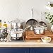 Amazon Brand – Stone & Beam Saute Pan With Lid, 3-Quart, Tri-Ply Stainless Steel