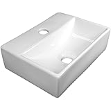 Standwaschbecken Gäste WC - Design Säulen Hand Waschbecken: Amazon.de