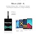 Wireless Charger Receiver, Wisfruit Wireless Charging Receiver Ultra Slim Micro USB Qi Wireless Charging Receiver Module Patch for Samsung A8,Huawei Mate8 and Any Android Devices（Narrow-Side on top）