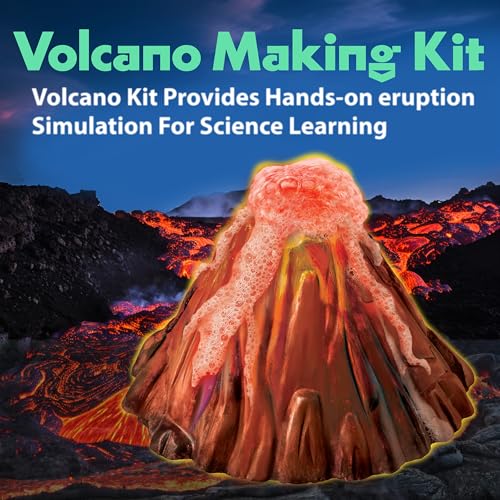 4M KidzLabs Volcano Making Kit, DIY Science Kit STEM, For Boys & Girls Ages 8+