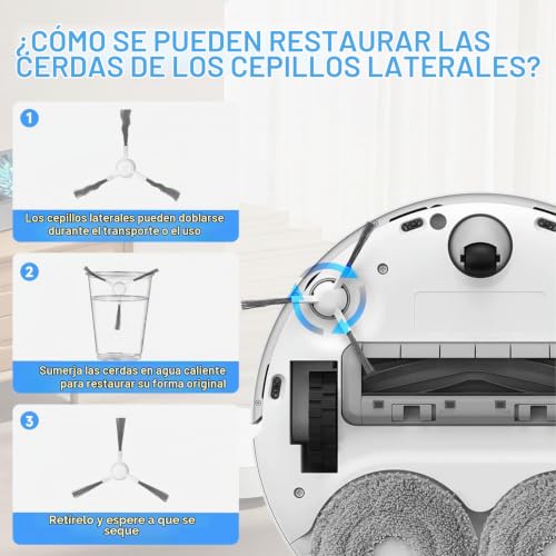 Accessories for Dreame L10s Ultra/L10 Ultra/L10 Prime/Gen 2/Xiaomi X20+/X10+,4 Dust Bags 4 Scrubbing Pads 1 Main Brush 4 Filters 4 Side Brushes