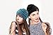 Funky Junque Women's Funky Slouchy Beanie Soft Chunky Warm Cable Knit Winter Hat Knitted Hats for Women One Size - Black #23