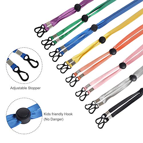 5 Pack Face Cover Lanyard Strap, Adjustable Face Cover Strap Holder Suitable for Kids Adults Senior Fits Any Face Cover Leash