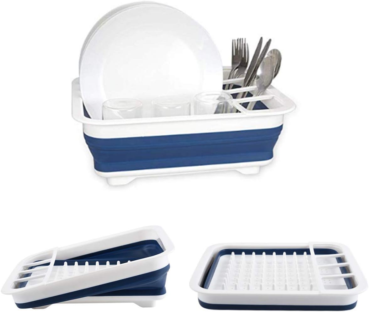 Collapsible Dish Drying Rack Portable Dish Drainer