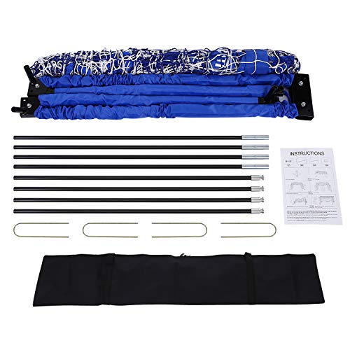 Bluefringe Soccer Goal 12ft x 6ft Portable Bow Style Net,Durable, Lightweight Frame,Quick Setup Easy Folding Storage, 1 Goal+1 Carrying Bag