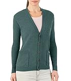 Wool Overs Women's Lambswool V Neck Cardigan