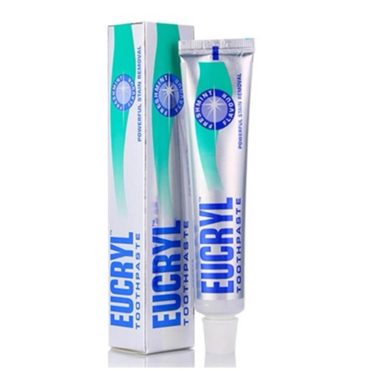 Eucryl Freshmint Powerful Stain Removal Toothpaste 50ml - Pack of 4