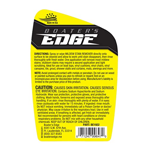 BOATER'S EDGE Mold & Mildew Stain Remover 22 OZ (BE1922) Pricepulse