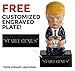 Toilet Donald Trump Doll Funny Realistic White Elephant Christmas Gag Gift - Free Engraving Upon Request