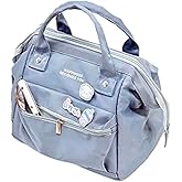 RICHTRUE Kawaii Lunch Bag for Girls Lunch Box Insulated Cute Lunch Bags for Women Insulated Lunch Box for Kids (Blue-3 pins)