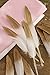 Ling's moment 25pcs Gold Dipped Off White Feathers for Boho Wedding Party Baby Shower Nursery Home Decor