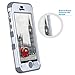 ULAK iPhone 5C Case, Shockproof Soft Silicone Rubber Hard Plastic Hybrid Heavy Duty Protection Kidproof High Impact Case Cover for Apple iPhone 5C-Siver