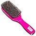 Torino Pro Medium Hard Wave Brush By Brush King - #1860-9 Row Extra Long Bristles- Medium hard waves brush - Great pull - Great for connections - for 360 waves