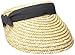 San Diego Hat Company Women's 4-Inch Brim Wheat Straw Visor With Pop Color
