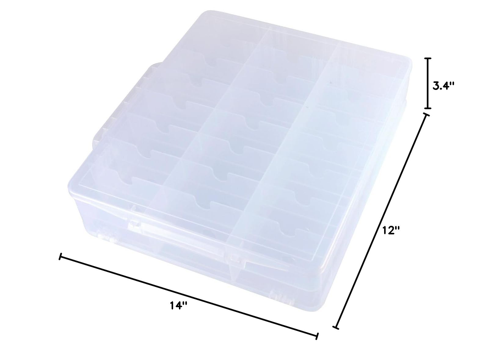 Kissbuty Universal Nail Polish Holder Organizer for 48 Bottles Adjustable Dividers Space Saver
