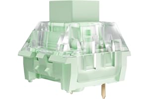 Zhouwang Kailh Box Bamboo Switches,3-Pin 55gf RGB SMD Dustproof Waterproof Pre-lubed Heavy Clicky Switches for MX Mechanical Gaming Keyboard(108Pcs)