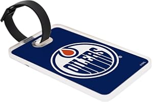 Desert Cactus Edmonton Oilers Luggage Tag – Official NHL National Hockey League Travel ID Label for Suitcases, Bags, and Carr