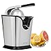 Electric Citrus Juicer Press | 160-Watt Stainless Steel Orange Juice Squeezer by Secura