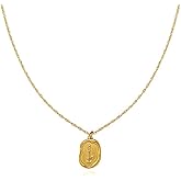 ArixGlvm Gold Pendant Necklace for Women, Vintage Candle Cameo Necklace with Cubic Zirconia Accent, Dainty Waterproof Necklace for Personalized Gift