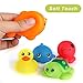 LAKA Bath Toys, 6 Pack Bath Toy Sets with Fishing Net, Pool Squirt Toys Bathtub Fishing Toys for Toddler Baby Kids - 3 Cute Sound Toys, 2 Squirt Toys, 1 Fishing Net