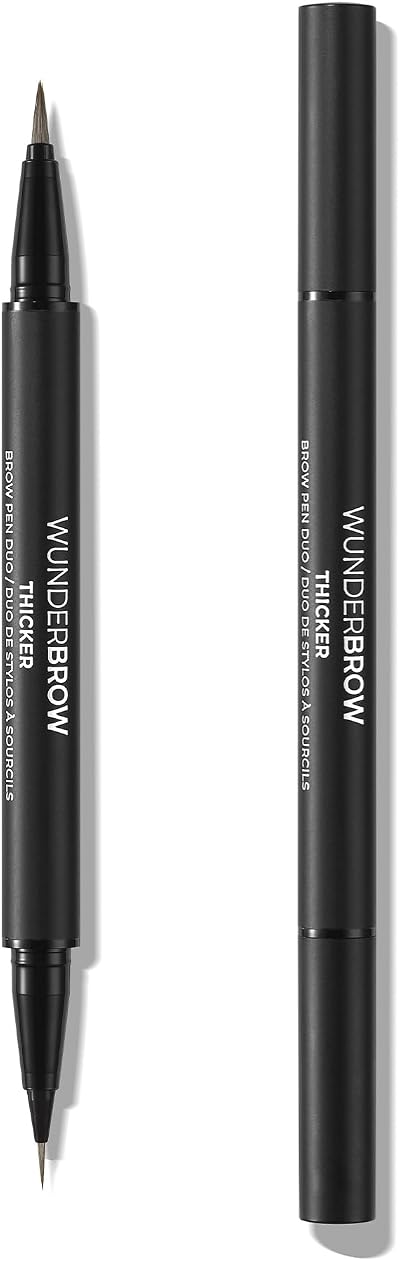 Thicker Brow Pen Duo Dual Ended Micro Tip Classic Tip Black Brown