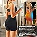 Rolewpy Neoprene Sauna Sweat Shorts for Women Weight Loss Workout Thigh Pants with Pocket Slimming Hot Thermo Sport Capris (Black02, Medium)