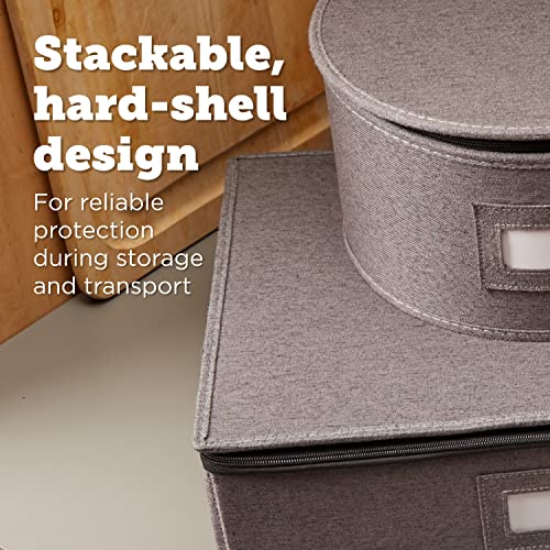 StorageLAB China Storage Set, Hard Shell and Stackable, for Dinnerware