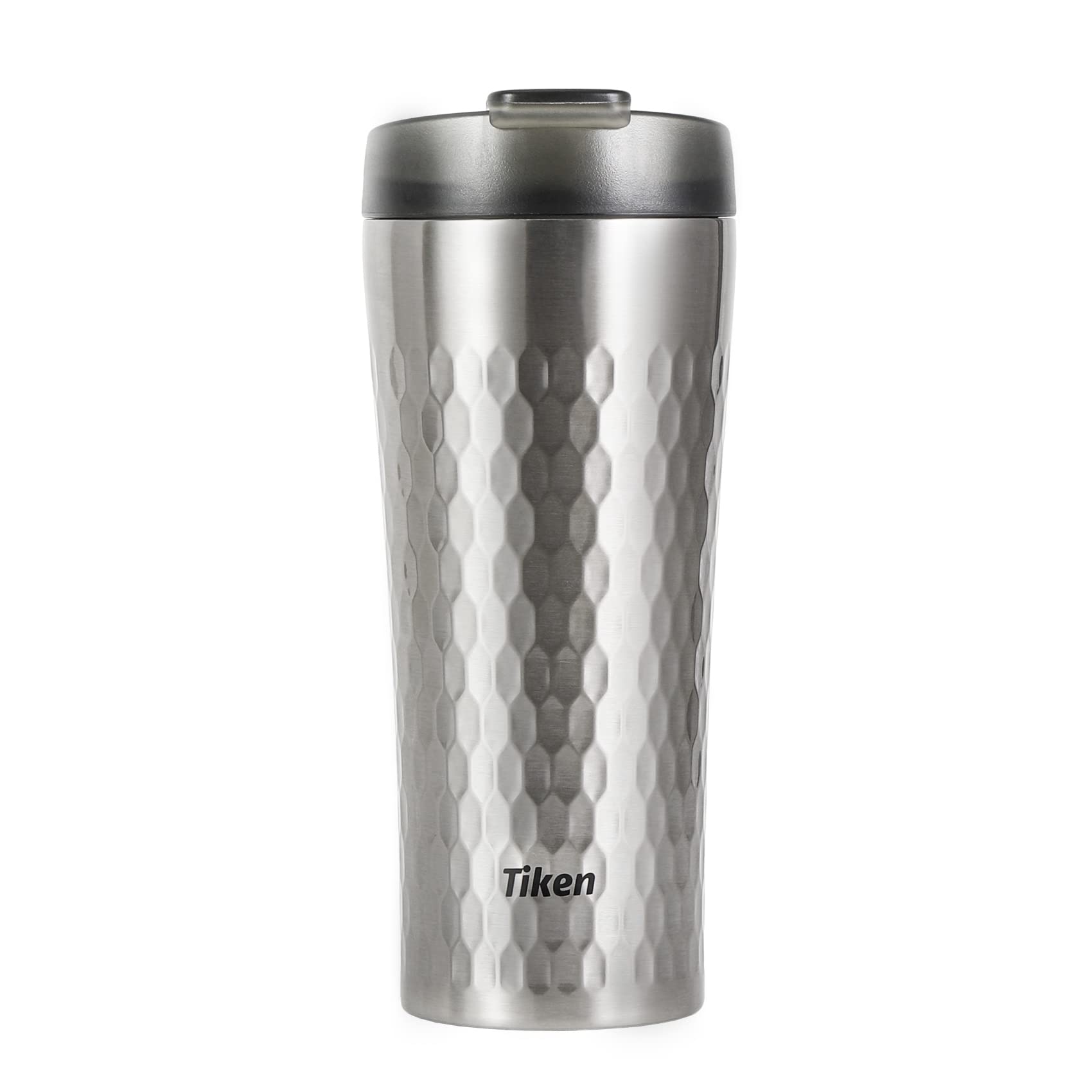 Tiken 470ML Thermal Travel Mug Stainless Steel Vacuum Flask Reusable Coffee Cups with Leakproof Lid